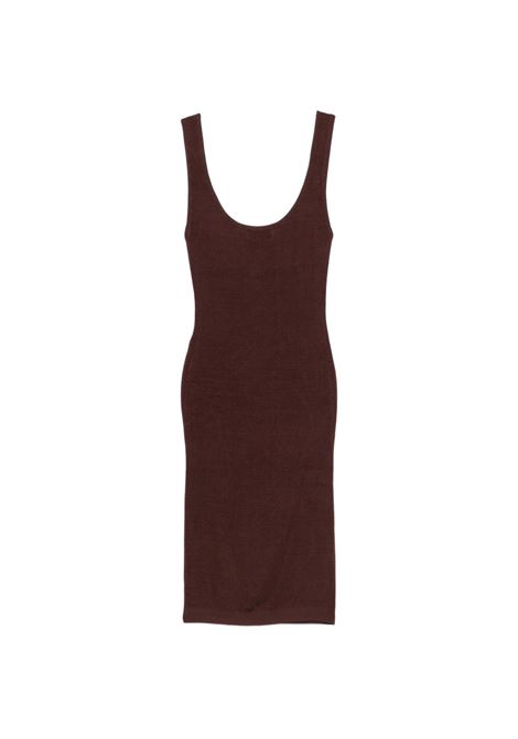 abito square neck donna cioccolata ENTIRE STUDIOS | ESSS26DR032900299